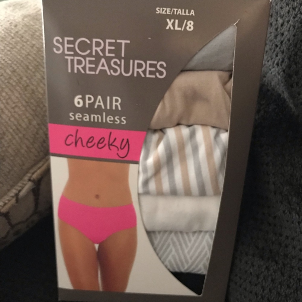 New Secret Treasures Cheeky Panties 6 Pack